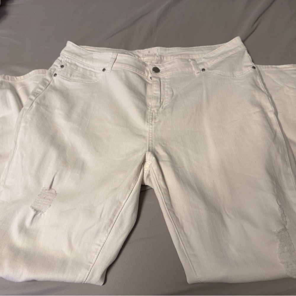 Caslon Cream Casual Stretch Skinny Jeans